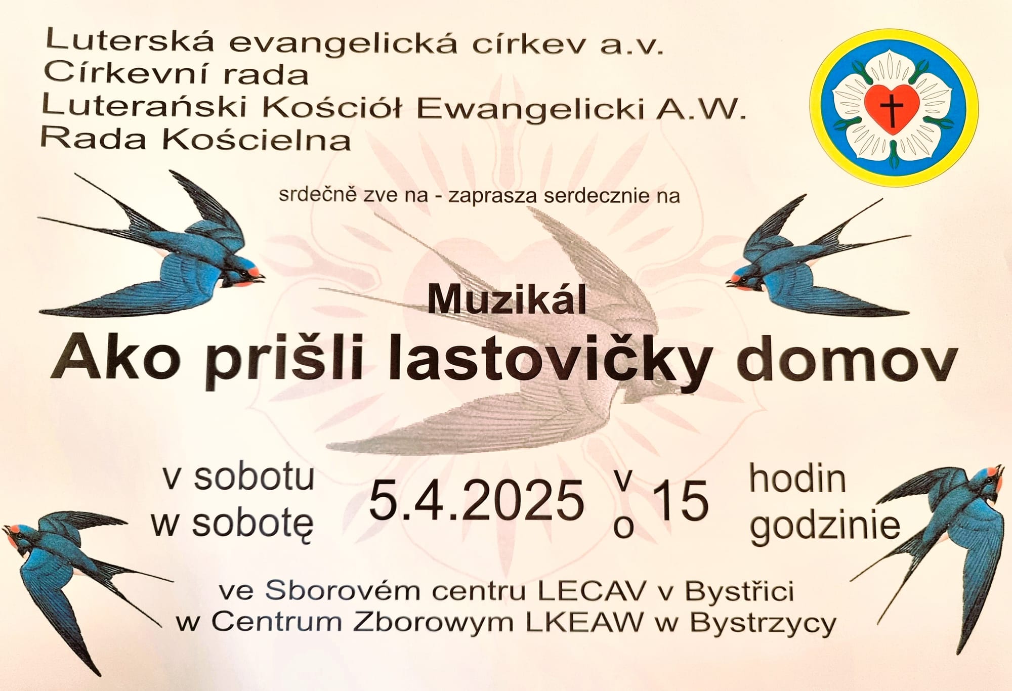 Pozvánka
 ****************************
Kristína Royová:
Ako prišli lastovičky domov